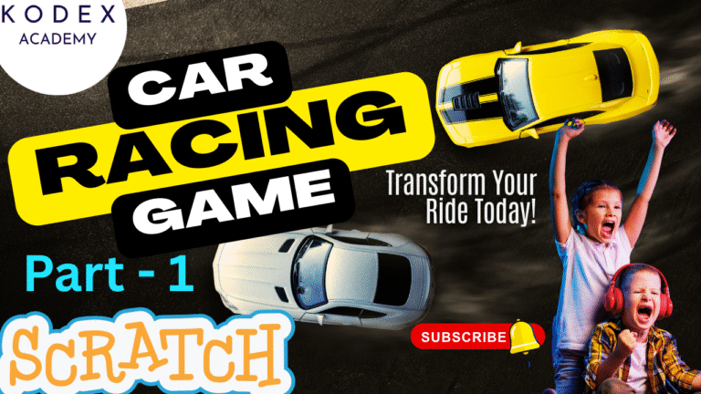 How to Create a Car Racing Game in Scratch - Part 1 - Step-by-Step Coding