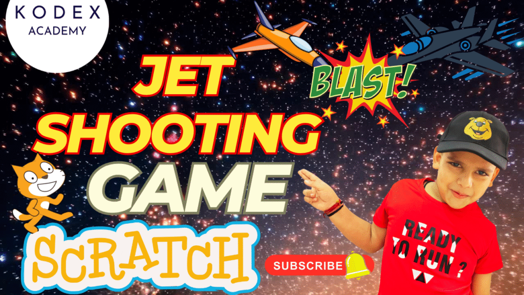 How to make Shooting Game in Scratch Jet Shooting Game in Scratch Kodex Academy