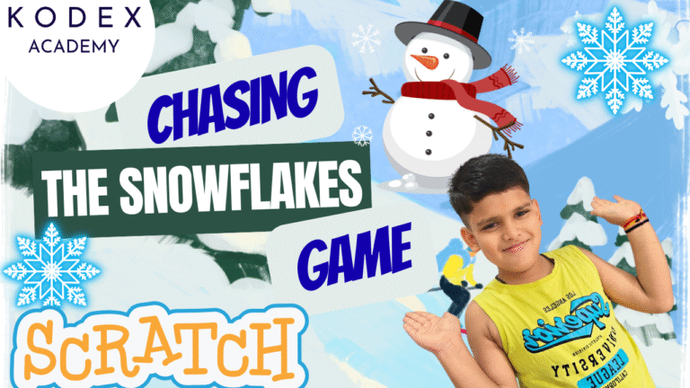 Chasing the Snowflakes by Snowman - Step by step Scratch Game Tutorial
