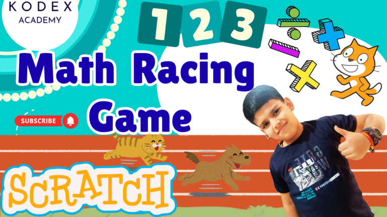 How to make Math Racing Game in Scratch Racing game in Scratch - Kodex Academy