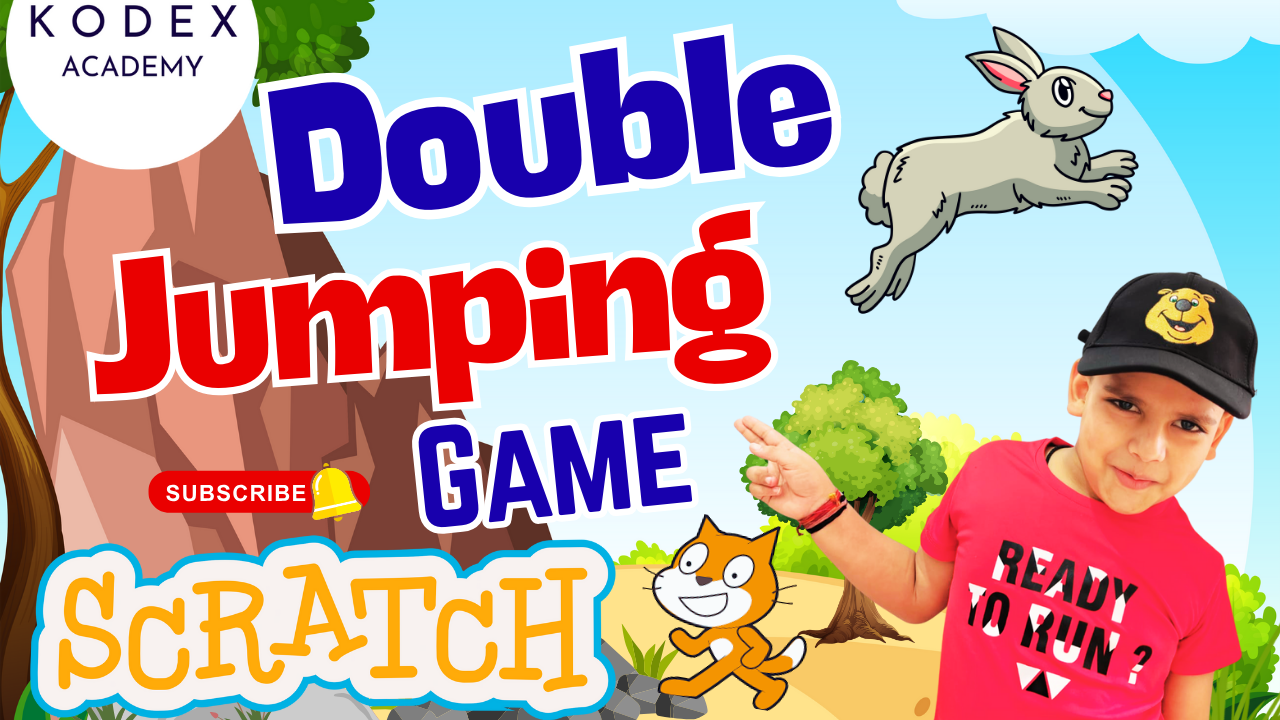 How to make a Double Jump Game in Scratch Platformer game in Scratch Step by Step Coding